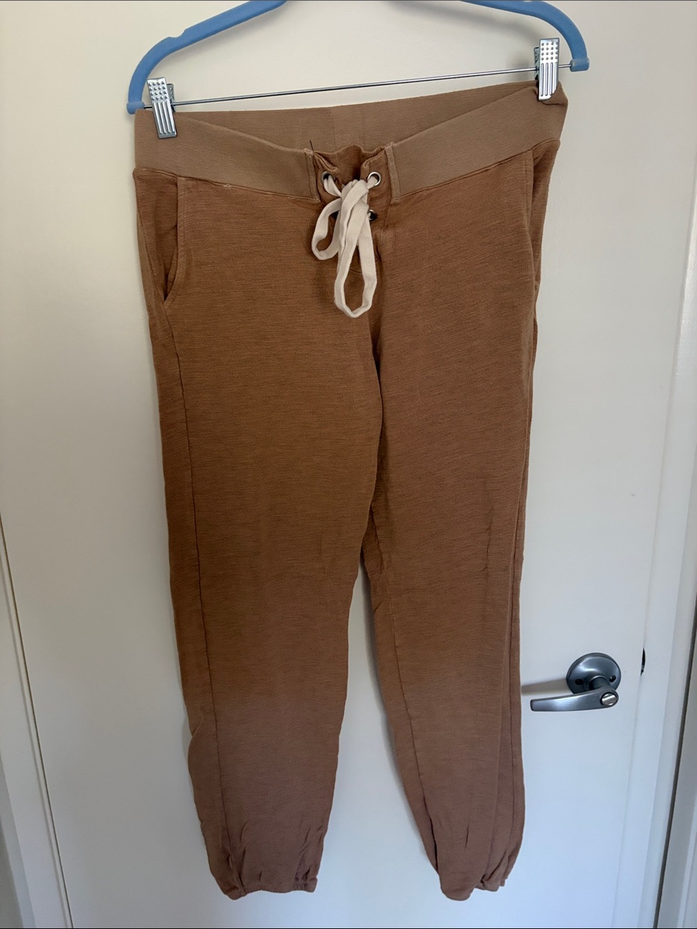 Monrow taupe Drawstring Jogger Pants small